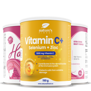 2x Hair Vitamins + Vitamine C+ Selenium + Zink pacchetto