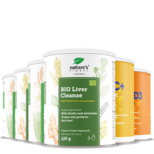2x Fegato sano + Vitamina C+Selenio+Zinco + Vitamina D3 pacchetto