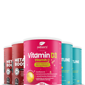 2x Waistline Pro + 2x Metabolism Booster Extreme + Vitamin D3 + Vitamin C pacchetto