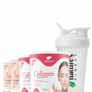 2x Beauty Collagene acido hialuronico + 2x Collagen SkinCare + NF shaker pacchetto